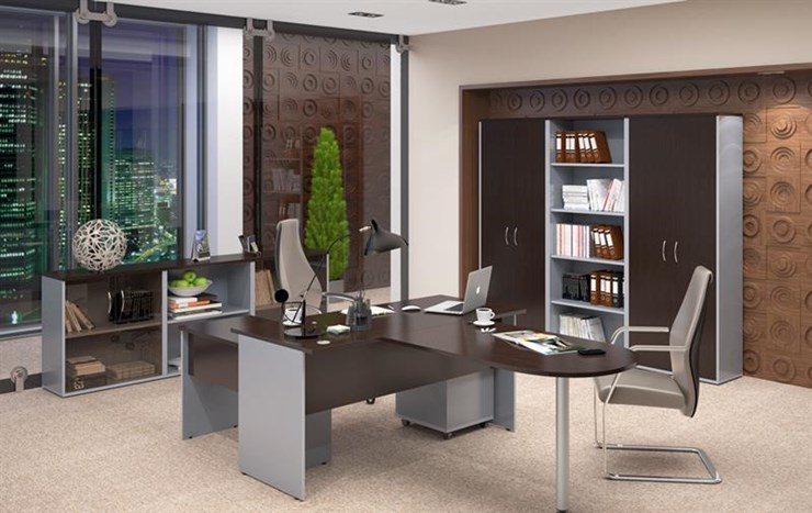 Офисный набор мебели IMAGO четыре рабочих места, стол для переговоров в Пскове - изображение 3